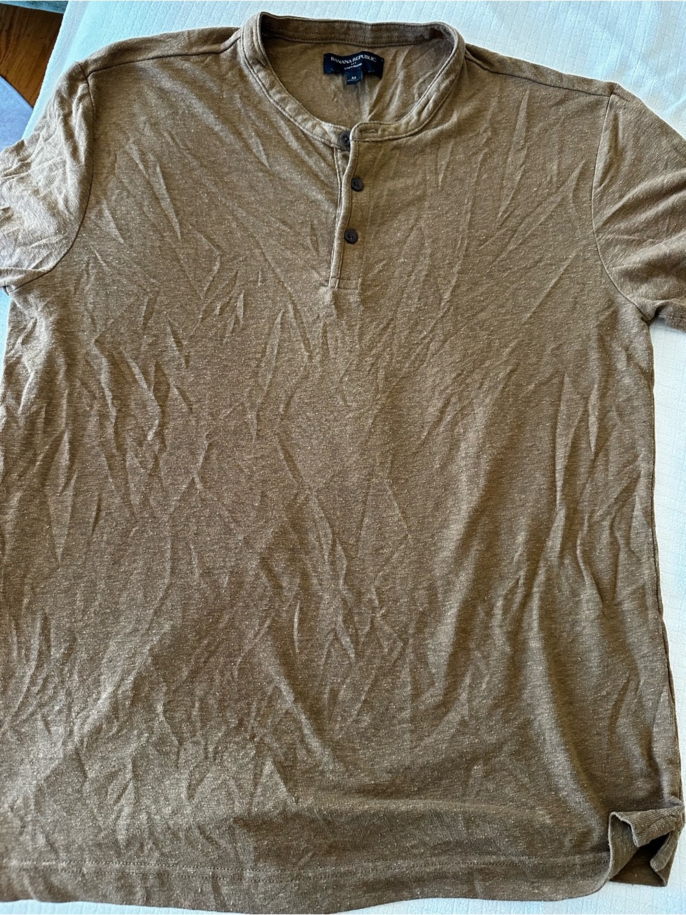 Banana Republic Men's Crewneck Sweater in Caramel Brown - M